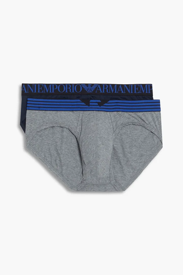 Set of 2 stretch-cotton briefs