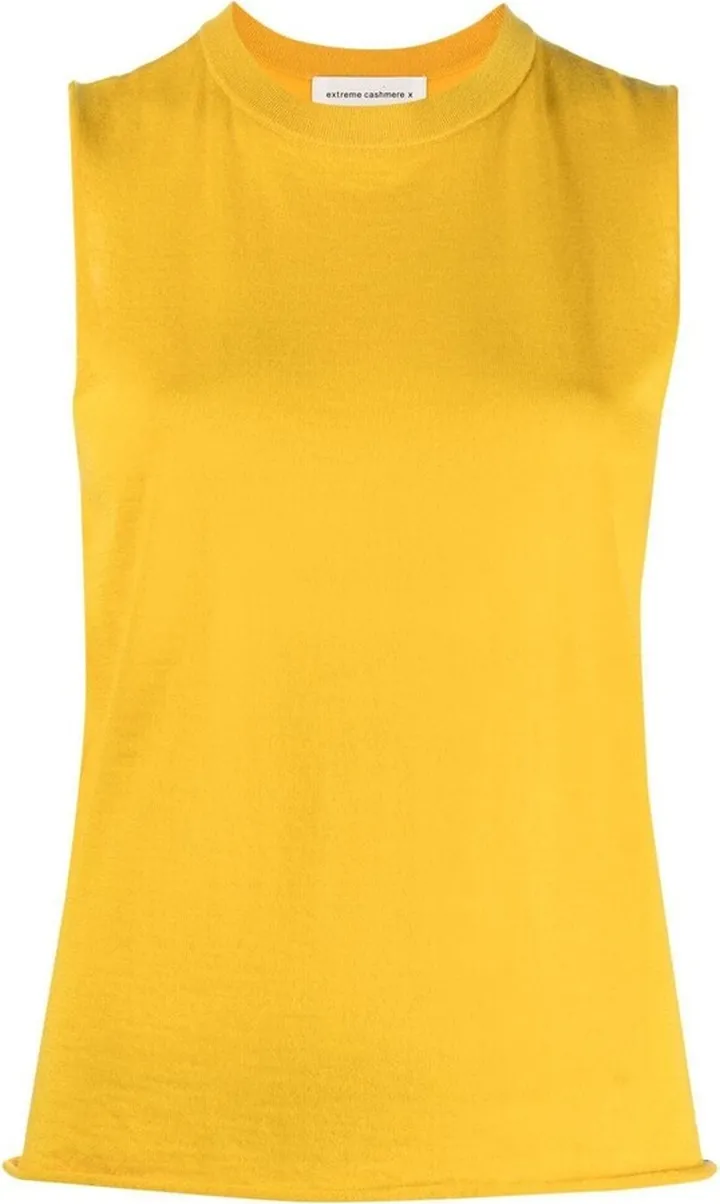 Rolled Cashmere Tank Top