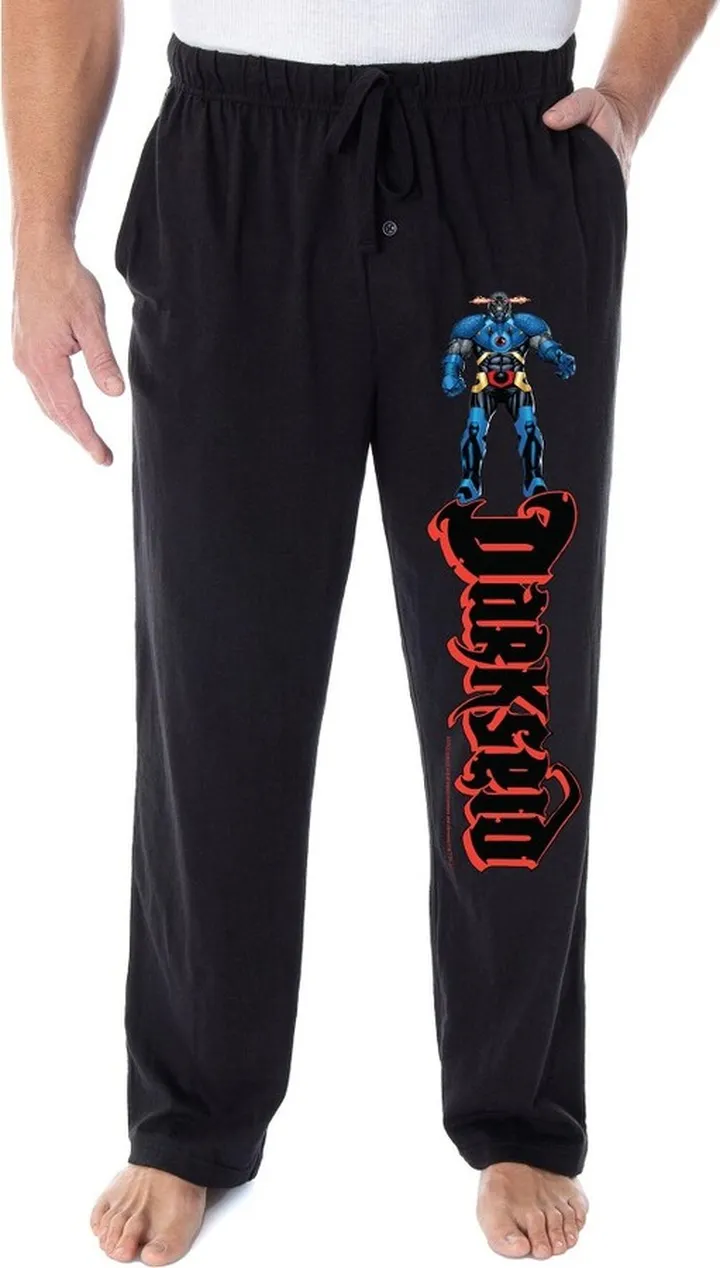 DC Comics Men's Darkseid Super Villain Character Loungewear Pajama Pants (SM) Black