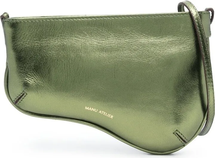 MANU ATELIER- Mini Curve Bag Leather Shoulder Bag