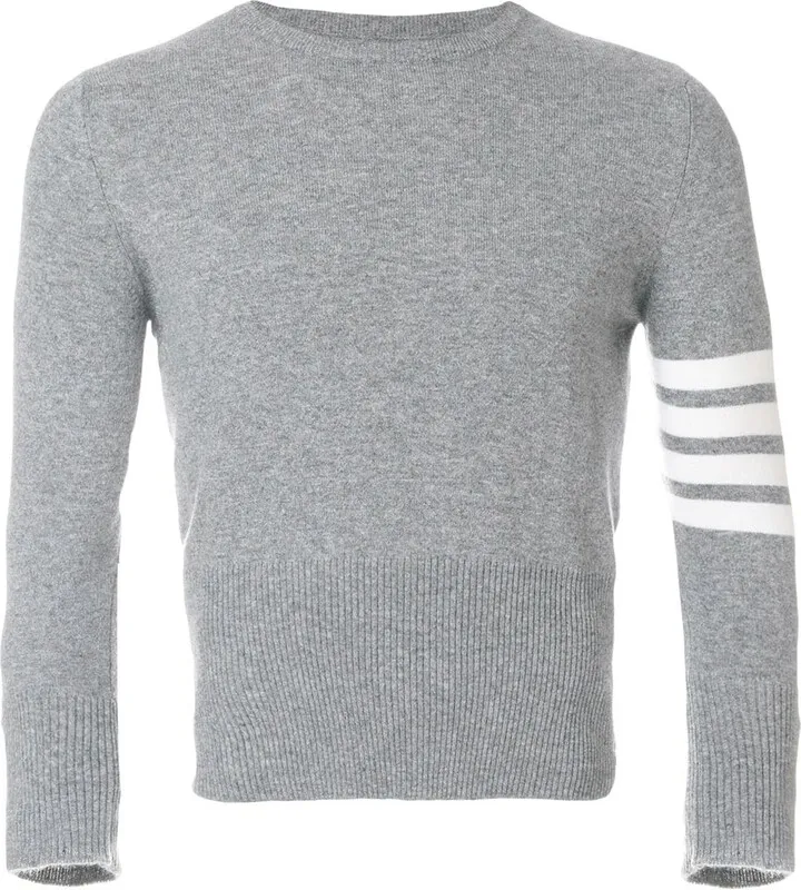 4-Bar Short Cashmere Pullover