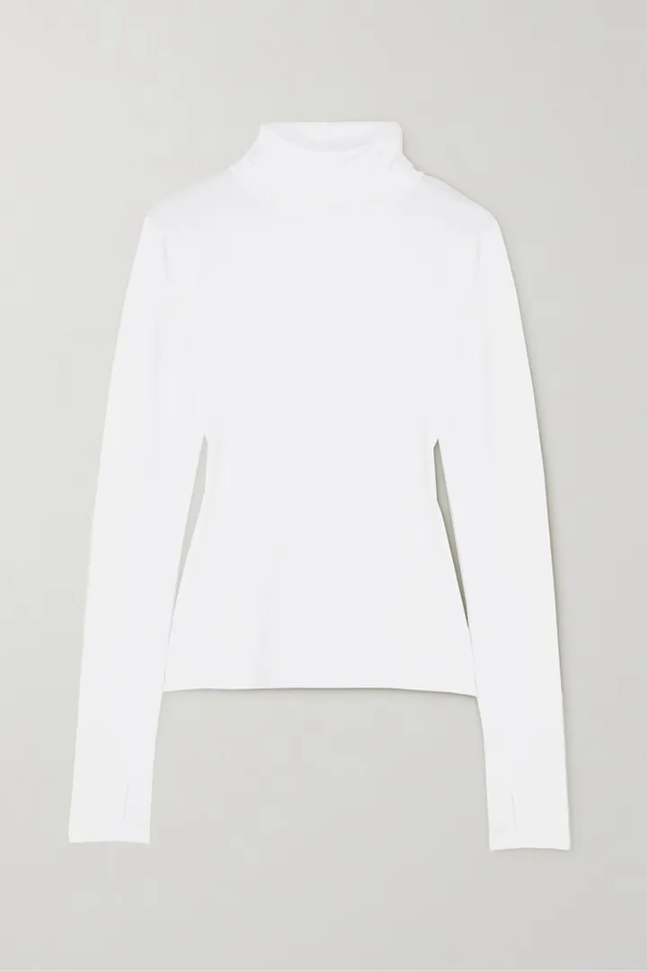 Alo Yoga - Alosoft Stretch-jersey Turtleneck Top - White