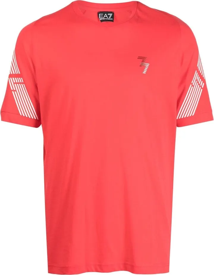 stripe-detail cotton T-shirt