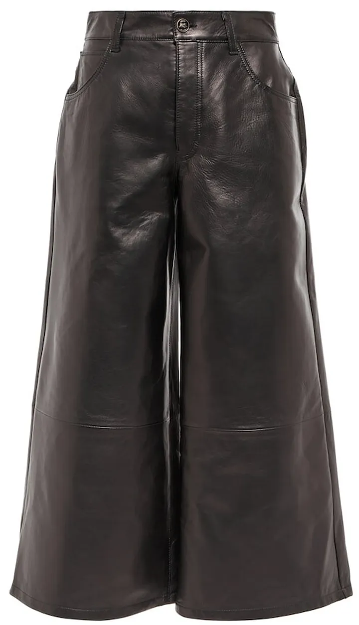 Leather culottes