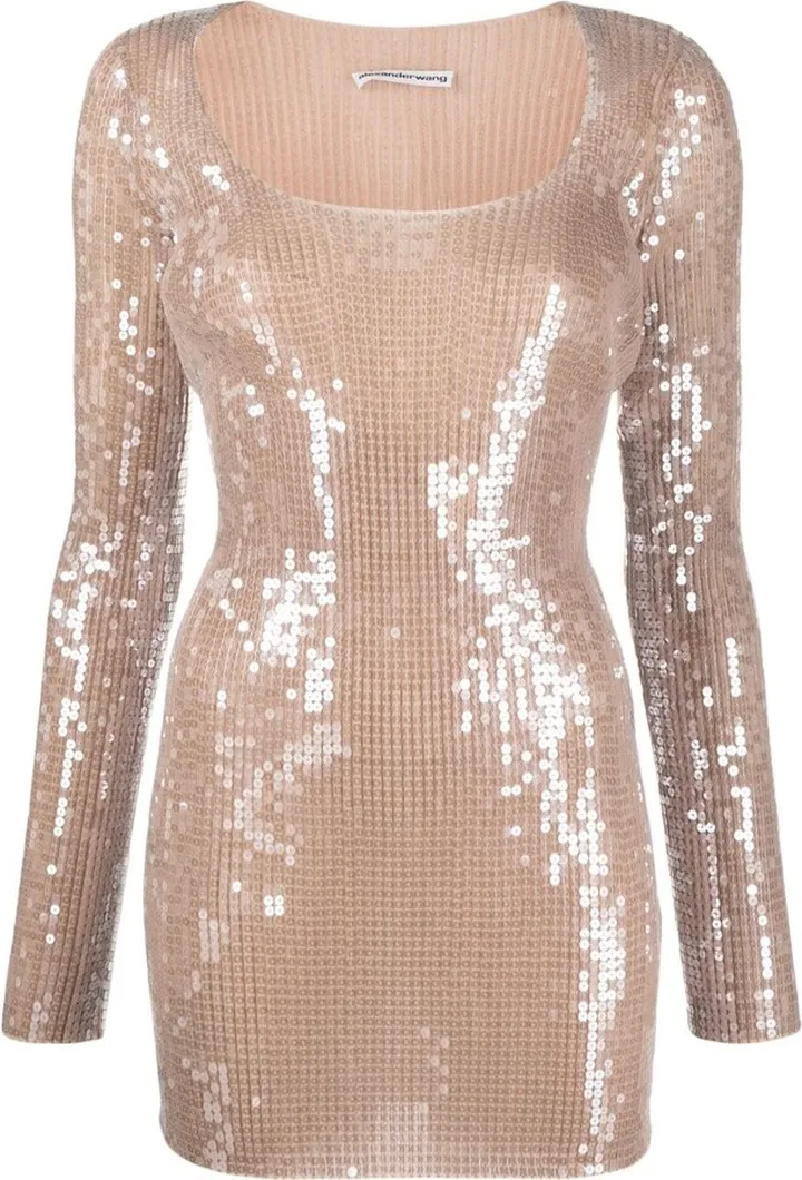 Sequin-Embellished Minidress