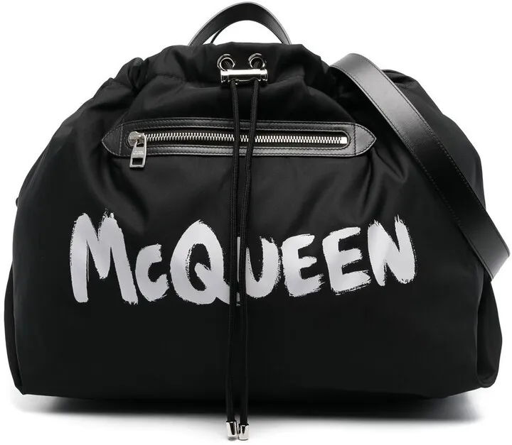 Logo-Print Luggage Bag