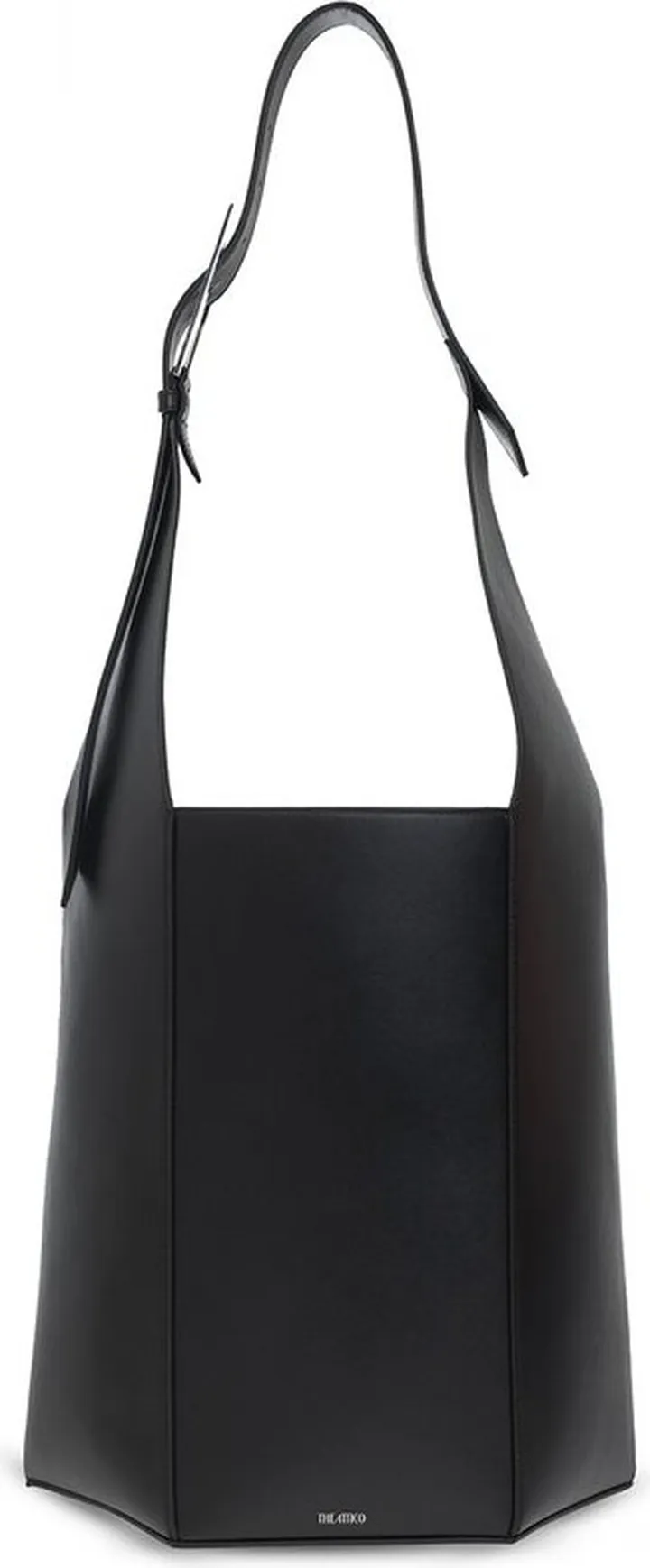 The Attico 12PM Logo Stamp Geometric Tote Bag