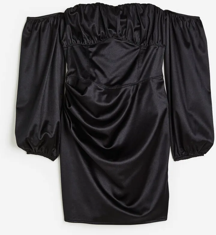 Curvy Fit Off-the-shoulder Corset-style Dress