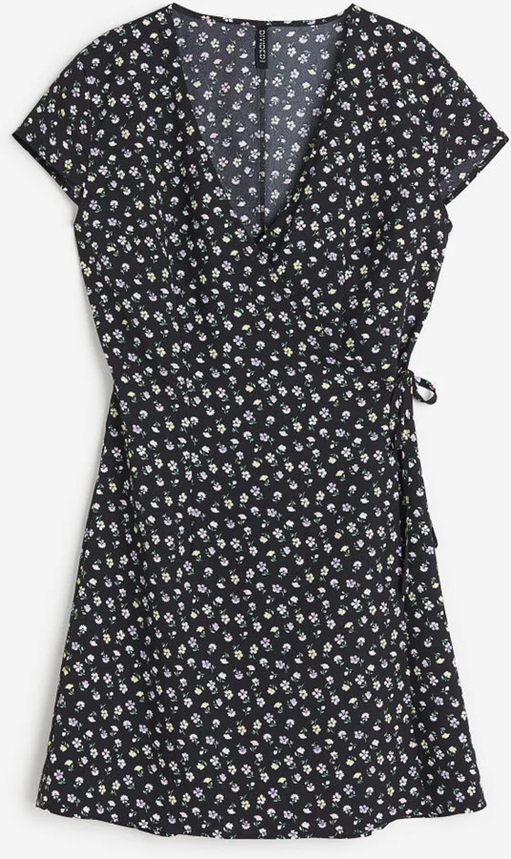 Crêped Wrap-front Dress
