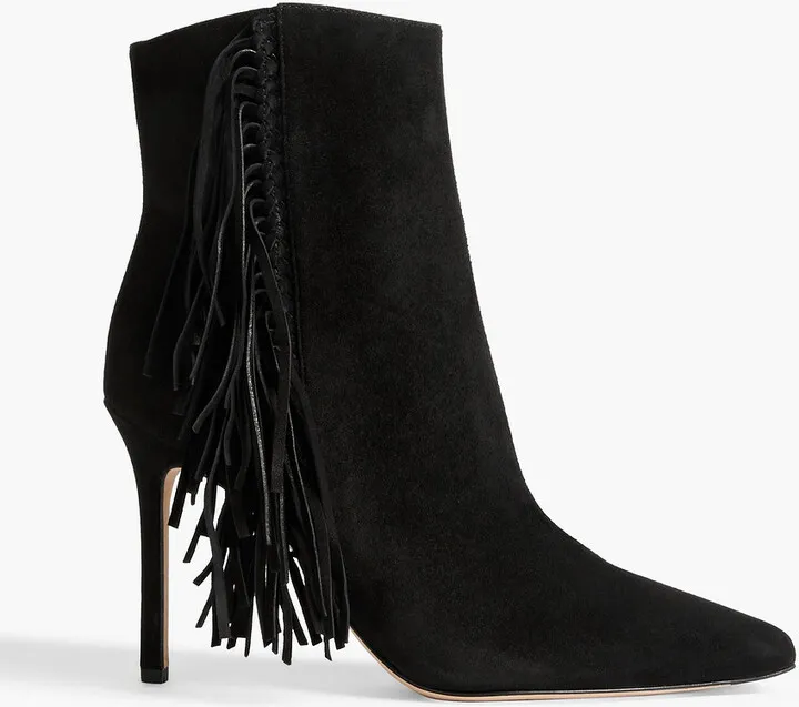 Nyomi fringed suede ankle boots