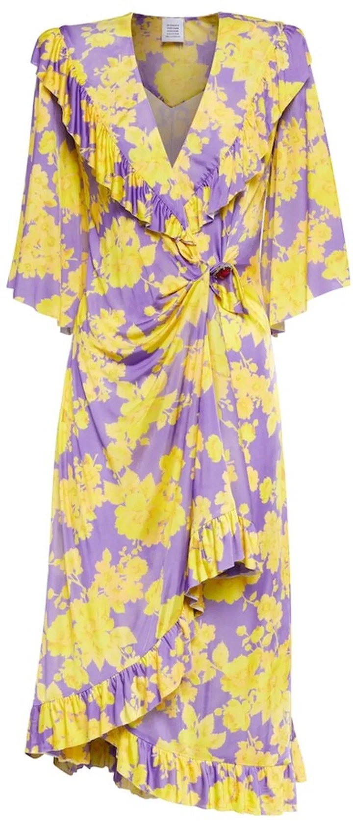 Floral jersey midi dress