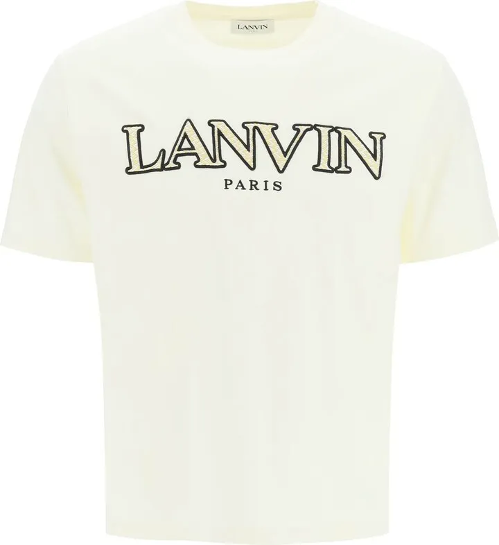 Lettering Logo Embroidery T-shirt
