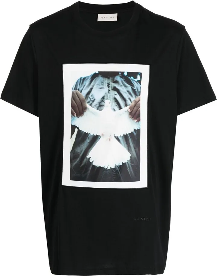 photograph-print cotton T-shirt