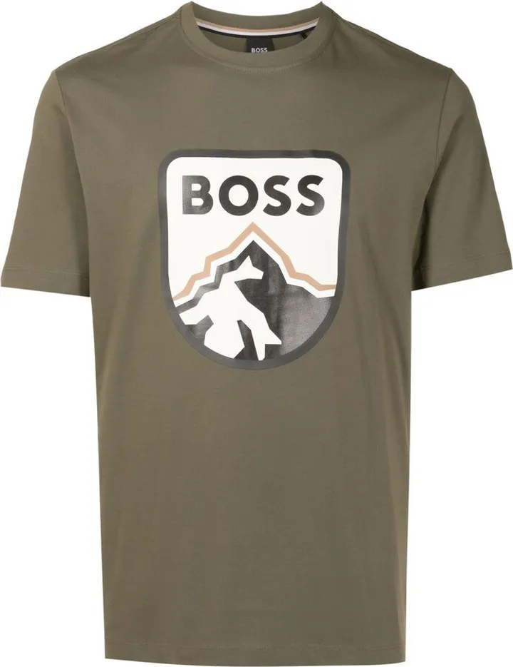 logo-print jersey T-shirt