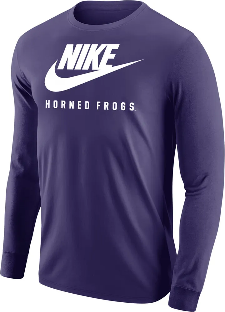 TCU Futura Nike Men's College Long-Sleeve T-Shirt in Purple
