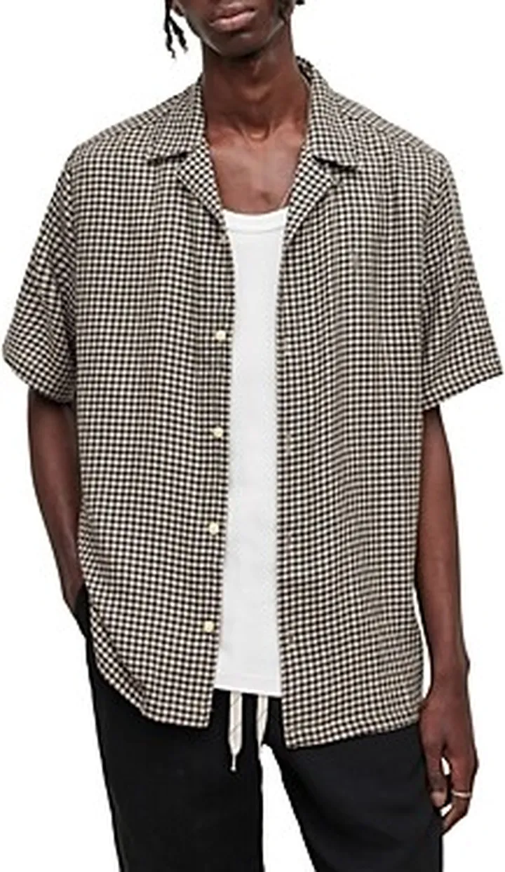 Allsaints Glendale Checked Camp Shirt