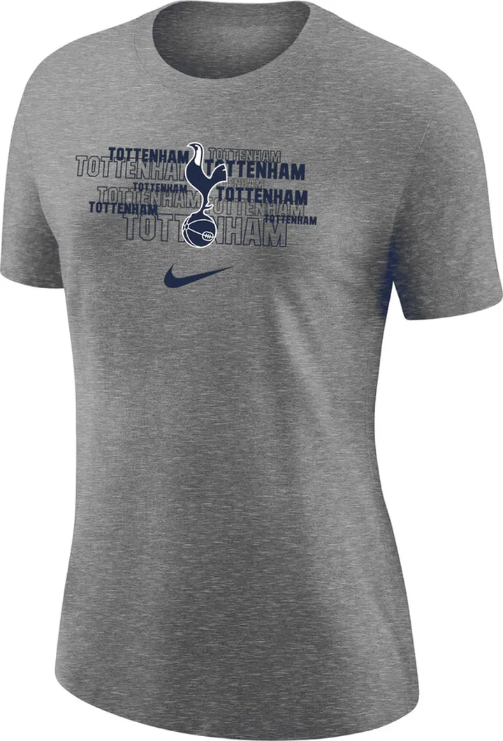 Nike Women's Tottenham Varsity T-Shirt in Grey