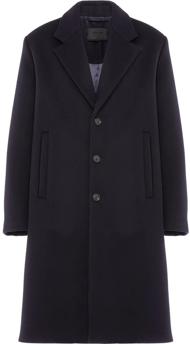 Single-Breasted Wool Coat