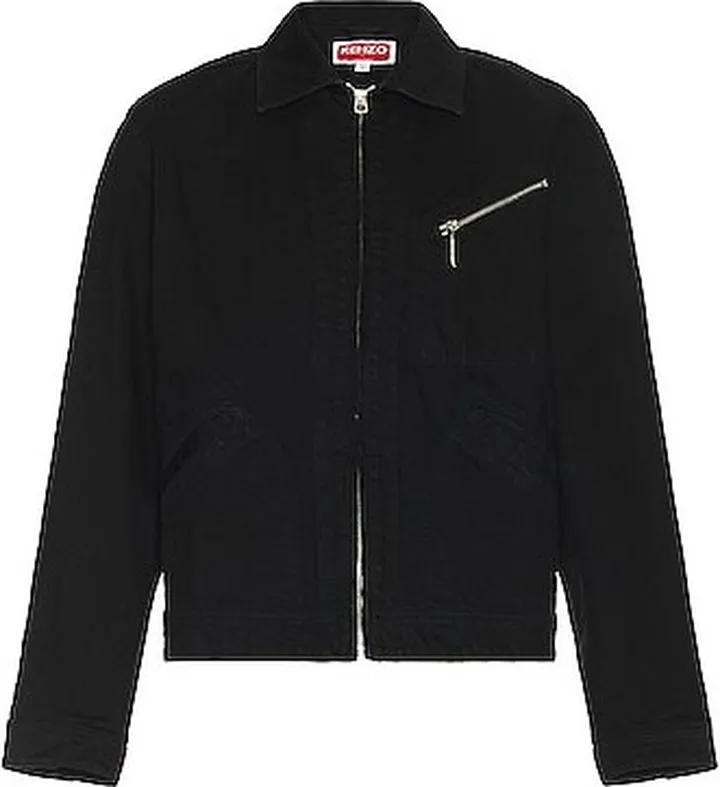 Kenzo Rinse Denim Jacket in Black