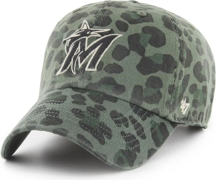 Women's '47 Brand Green Miami Marlins Bagheera Clean Up Adjustable Hat