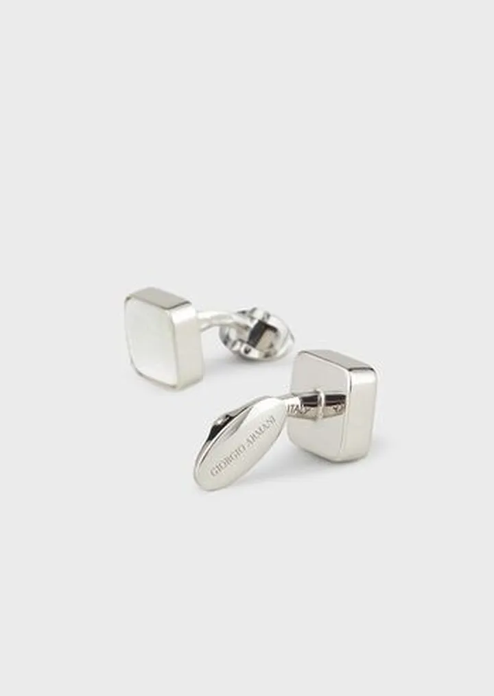 Mother-of-pearl and 925 silver cufflinks