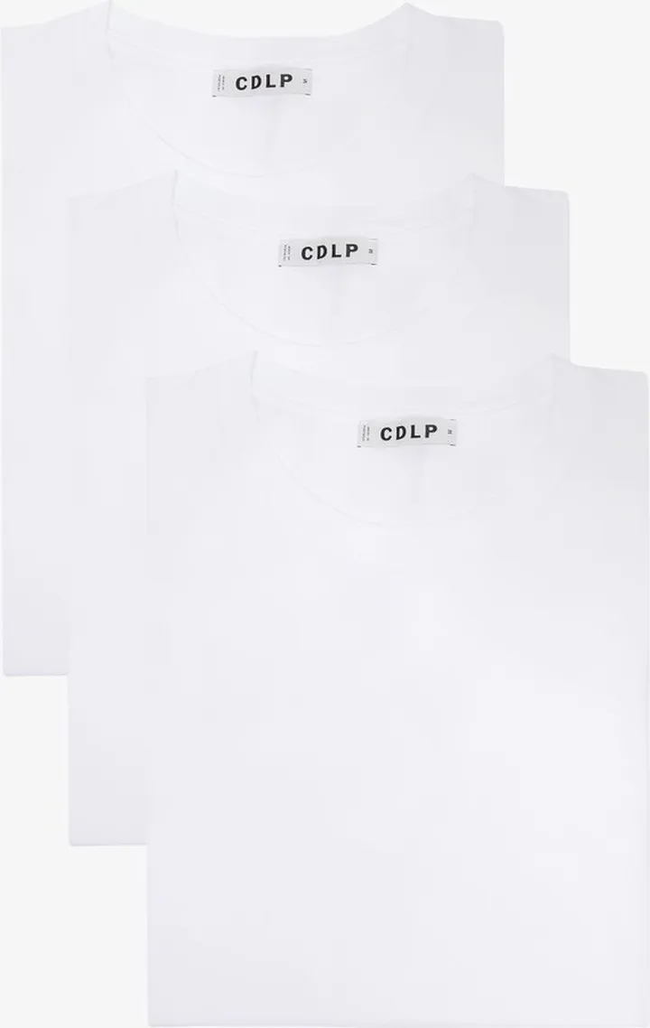 White Crew Neck T-Shirt Set Of 3