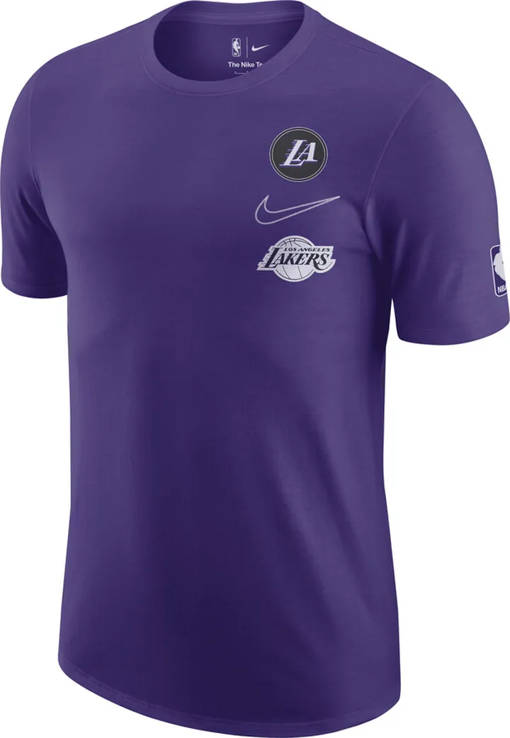 Los Angeles Lakers Courtside City Edition Nike Men's Max90 NBA T-Shirt in Purple