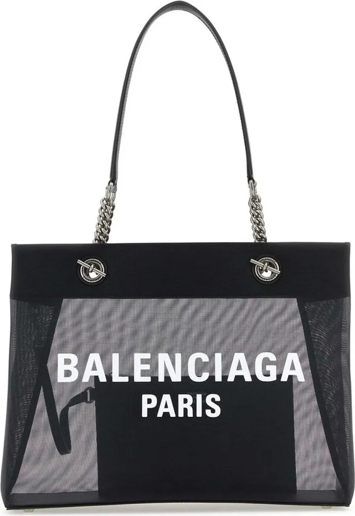 Balenciaga Logo Printed Medium Tote Bag