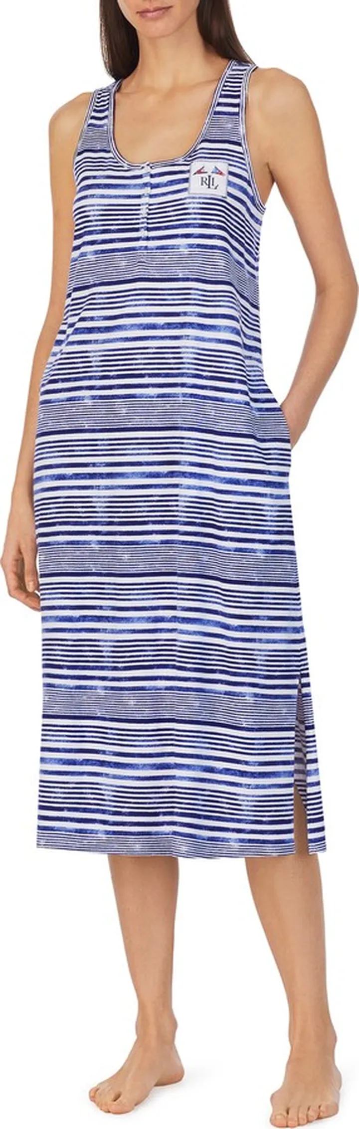 Stripe Cotton Ballet Nightgown