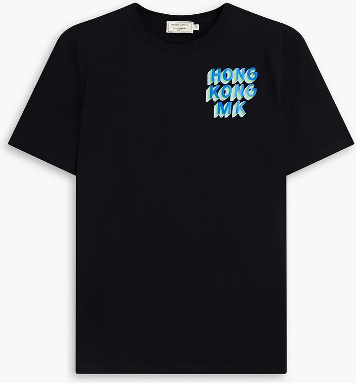 Printed cotton-jersey T-shirt