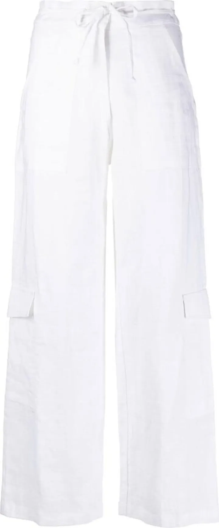 Straight-Leg Cropped Trousers