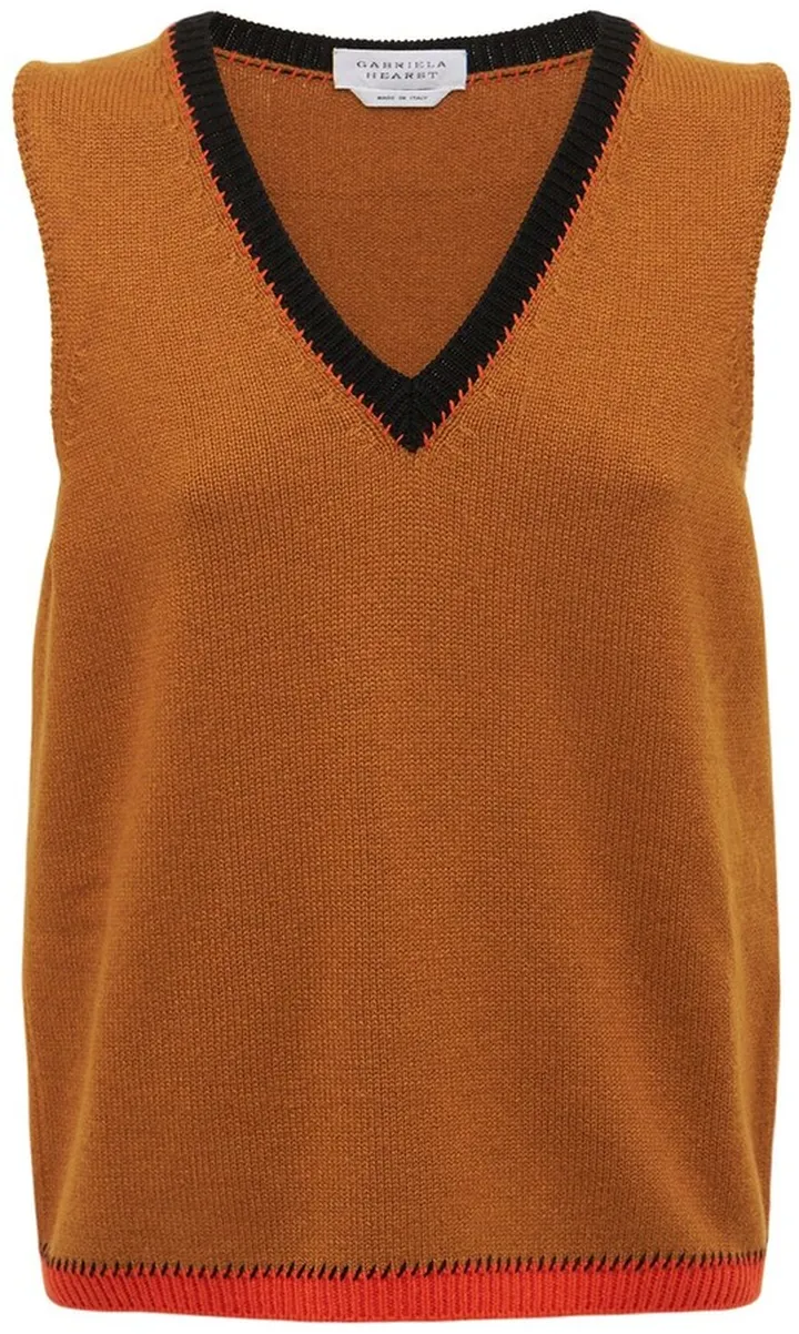 Humphrey cashmere knit vest