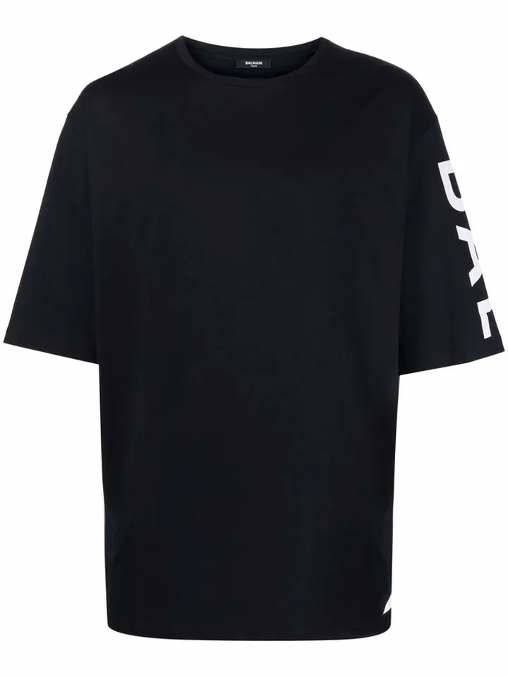 side logo-print oversize T-shirt