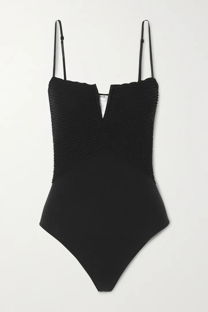 Wolford - Plissé-knit Bodysuit - Black