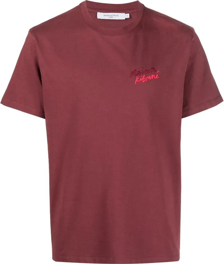 logo-embroidered cotton T-shirt