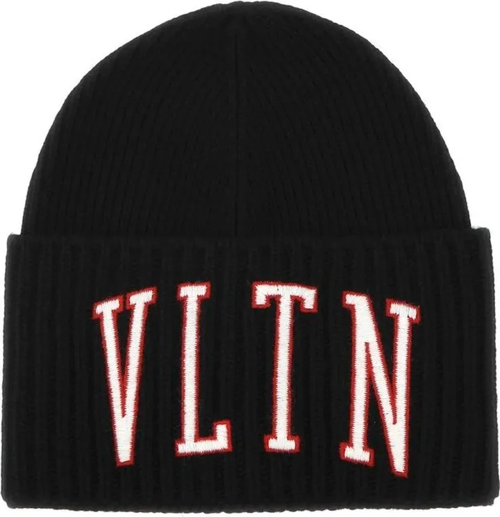 Valentino Garavani VLTN Embroidered Knit Beanie