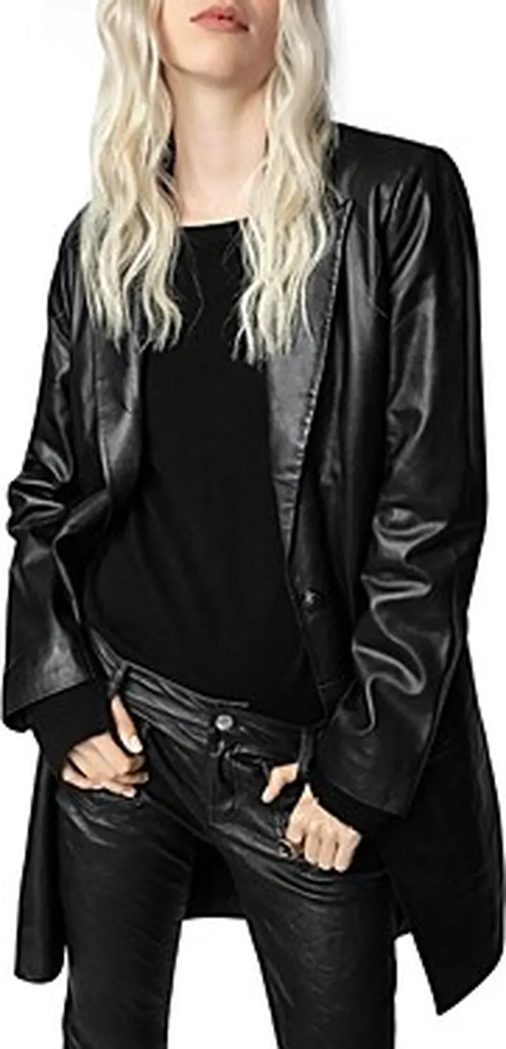 Zadig & Voltaire Monarque Leather Coat