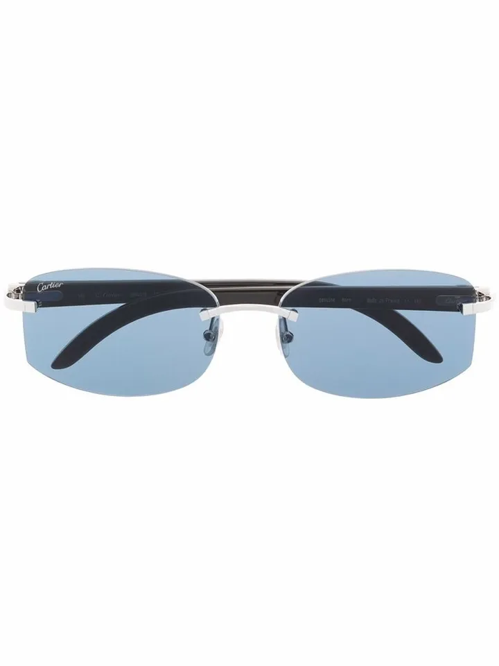 C Décor rectangle-frame sunglasses