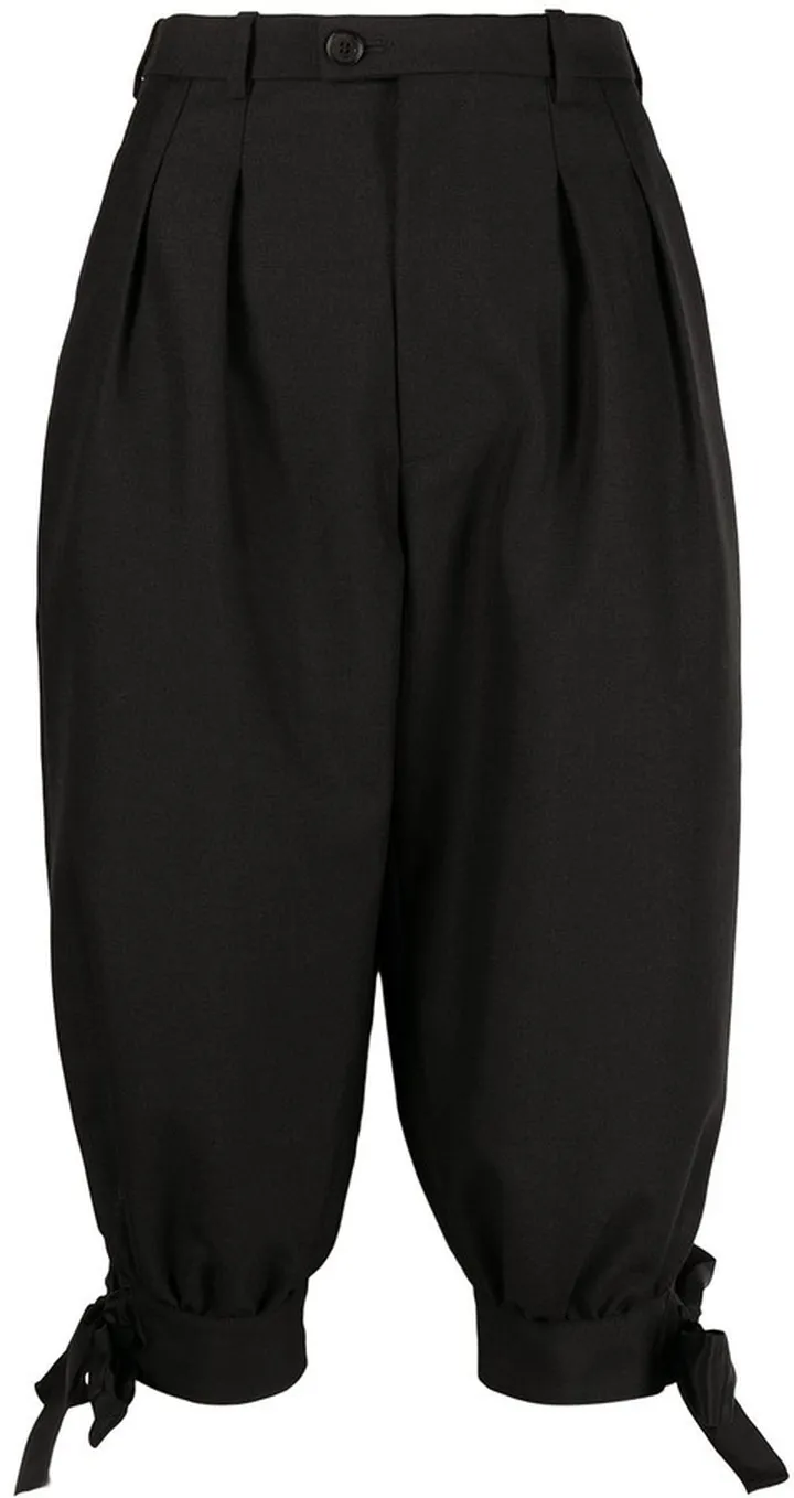 Knot Detail Cropped Trousers