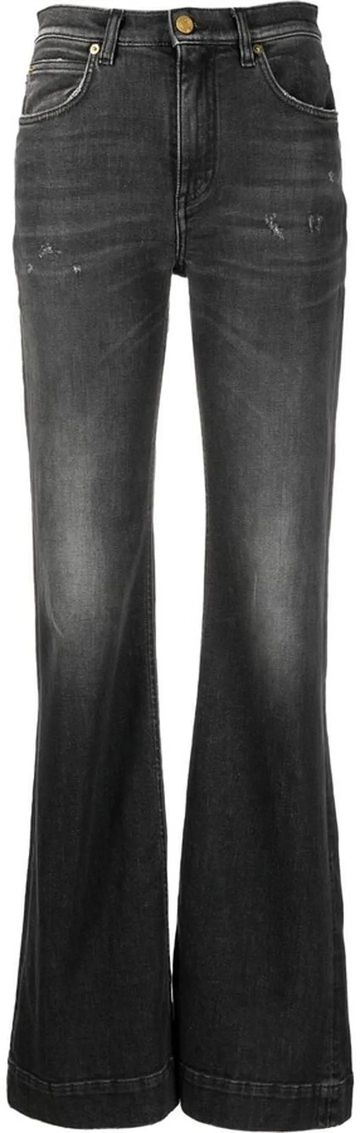 Faded-Effect Bootcut Jeans