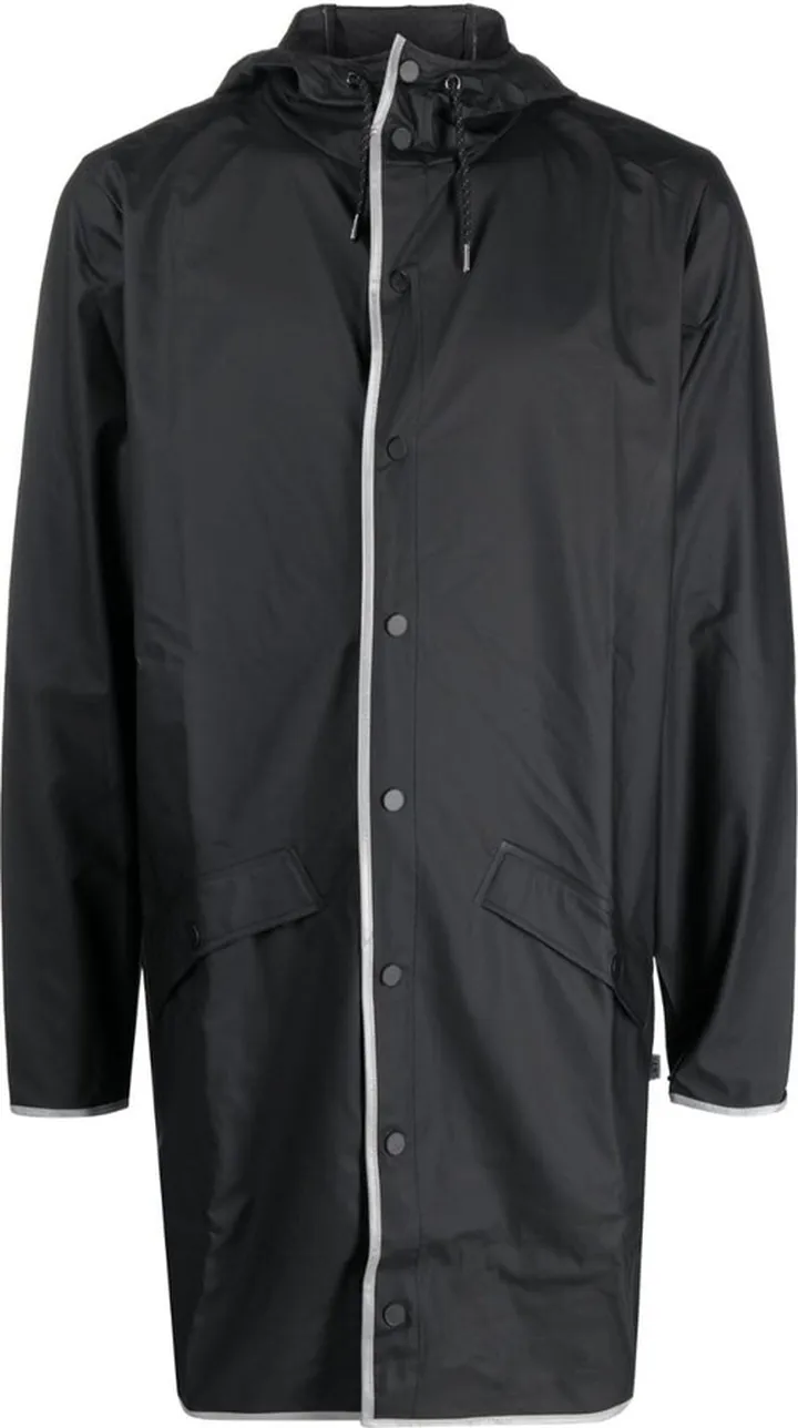 Zip-Up Hooded Raincoat