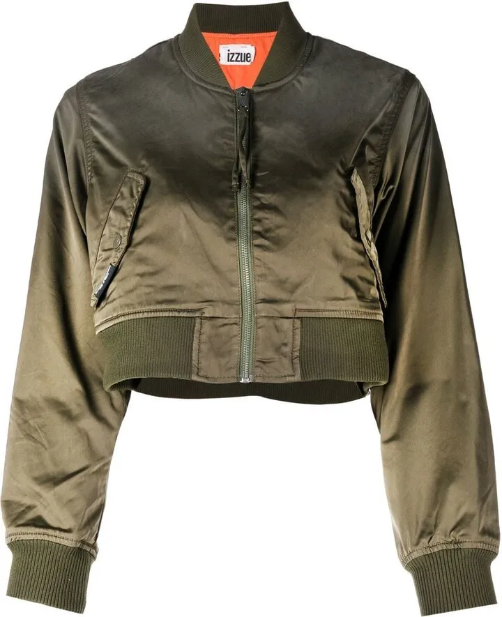 Cropped Bomber Jacket