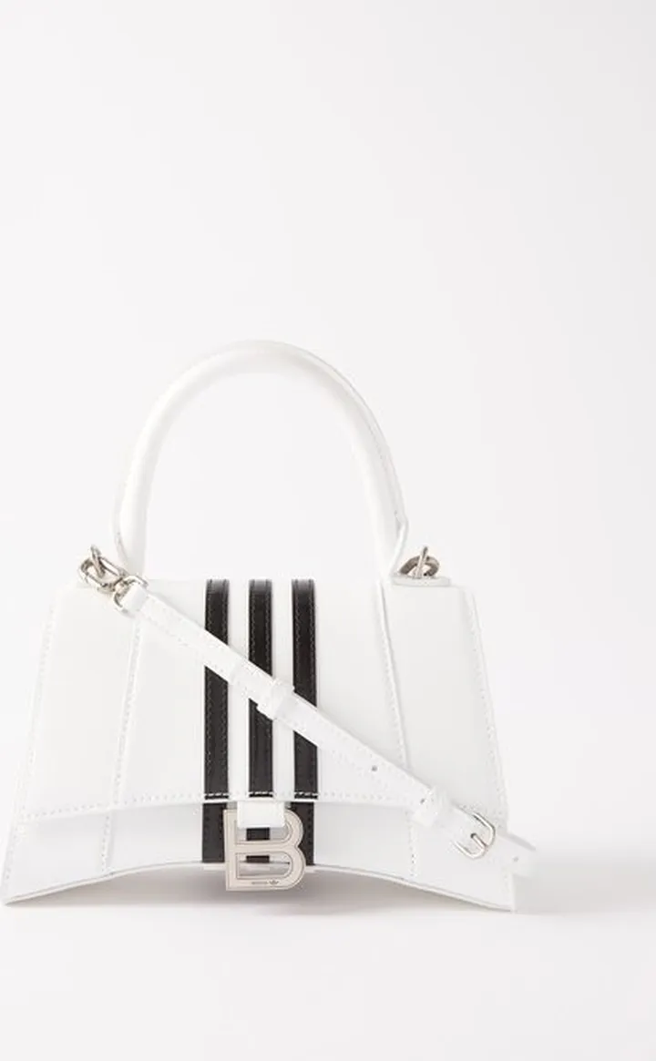 X Adidas Hourglass Xs Striped Leather Handbag