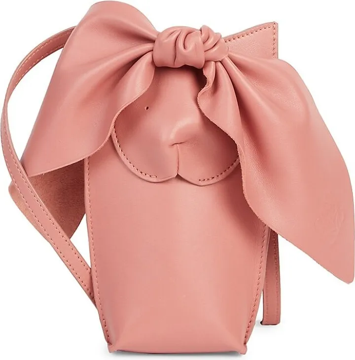 Bunny Leather Pocket Shoulder Bag