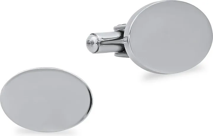 Stainless Steel Oval Cuff Links
