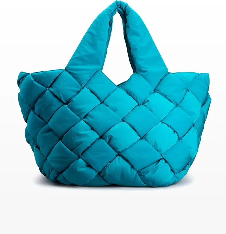 Borsa Intreccio Puffy Nylon Tote Bag