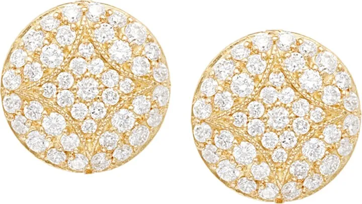Aladdin 18k Pave Diamond Earrings