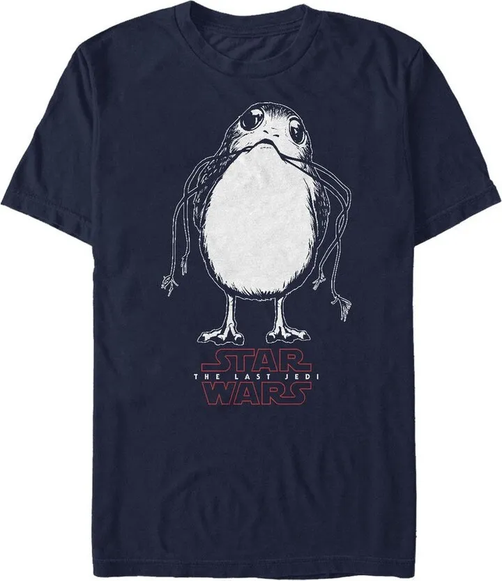 Men's Star Wars The Last Jedi Porg Nest T-Shirt - Navy Blue - 3X Large