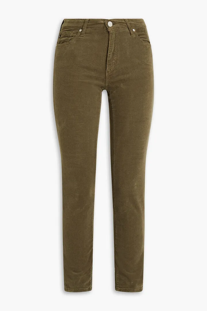 Cotton-blend corduroy skinny pants