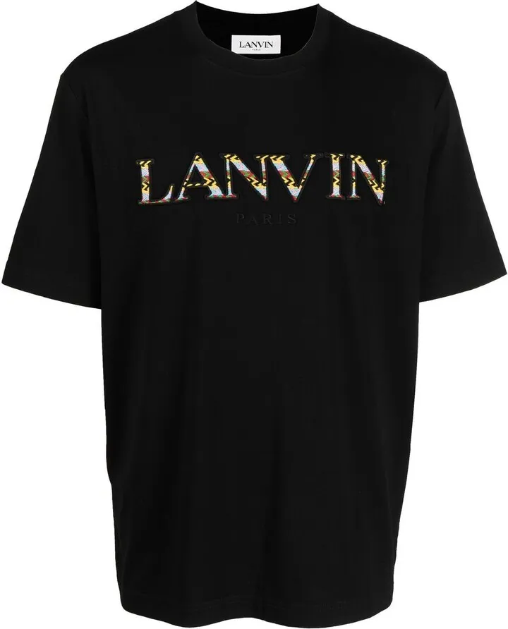 logo-embroidered T-shirt